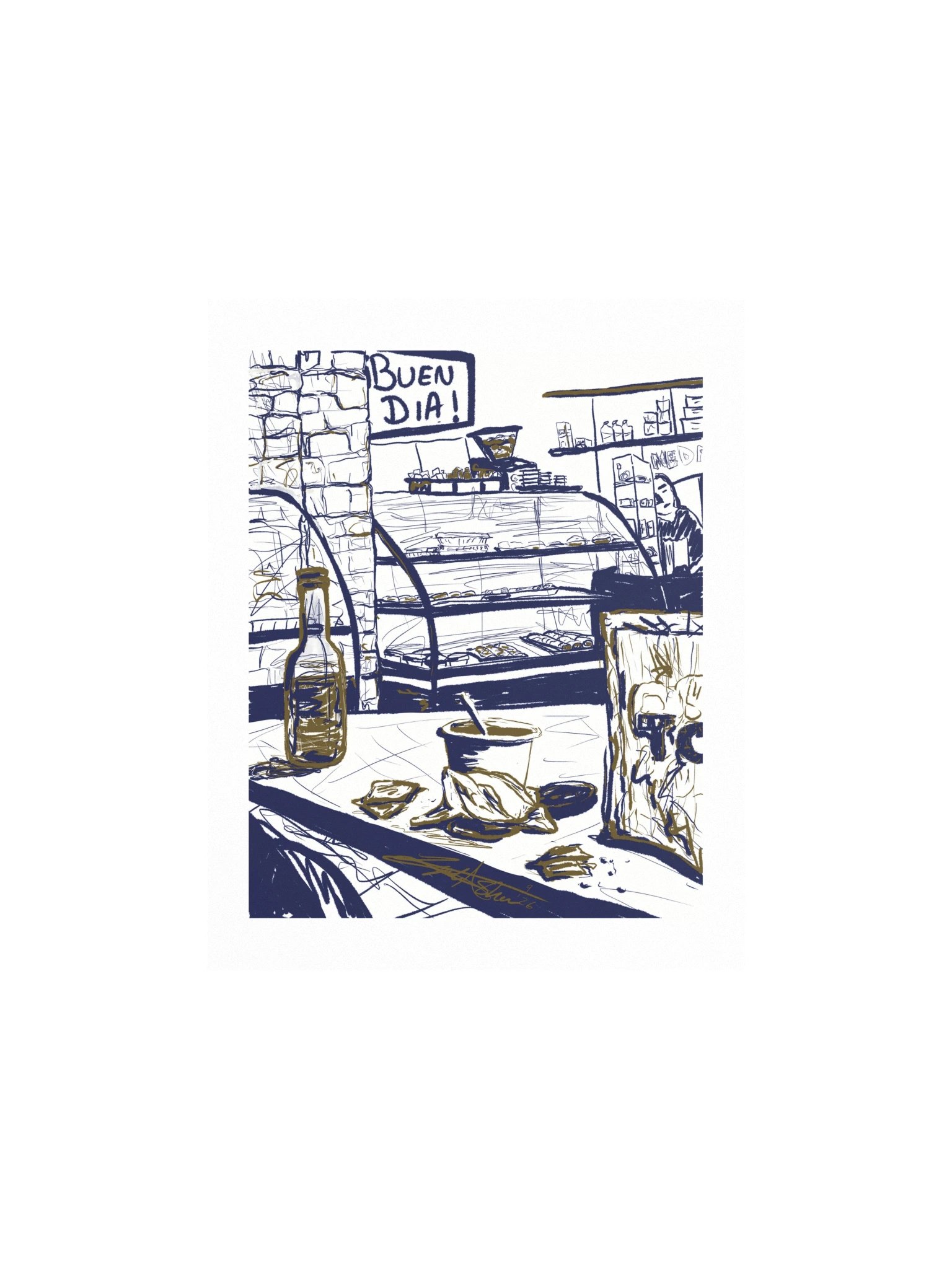 Buen día en la panadería | Art Print product image (1)