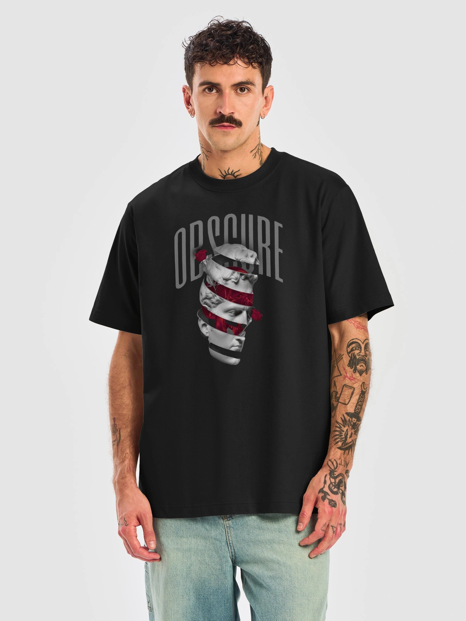 OBSCURE Fragmented Rose Head Tee product image (10)