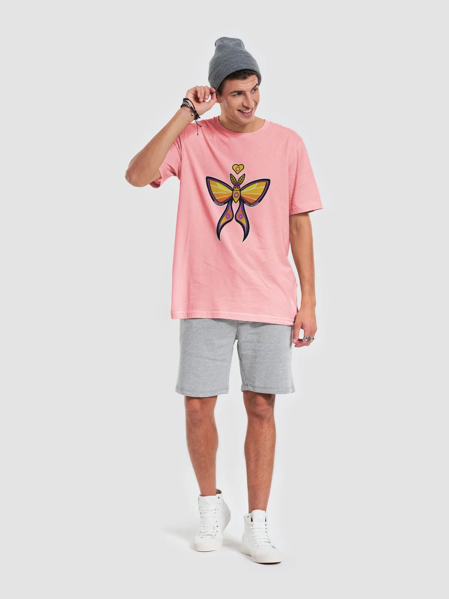 № 9 | INTERSEX PRIDE MOTH | SHORT SLEEVE TEE | T-SHIRT product image (6)