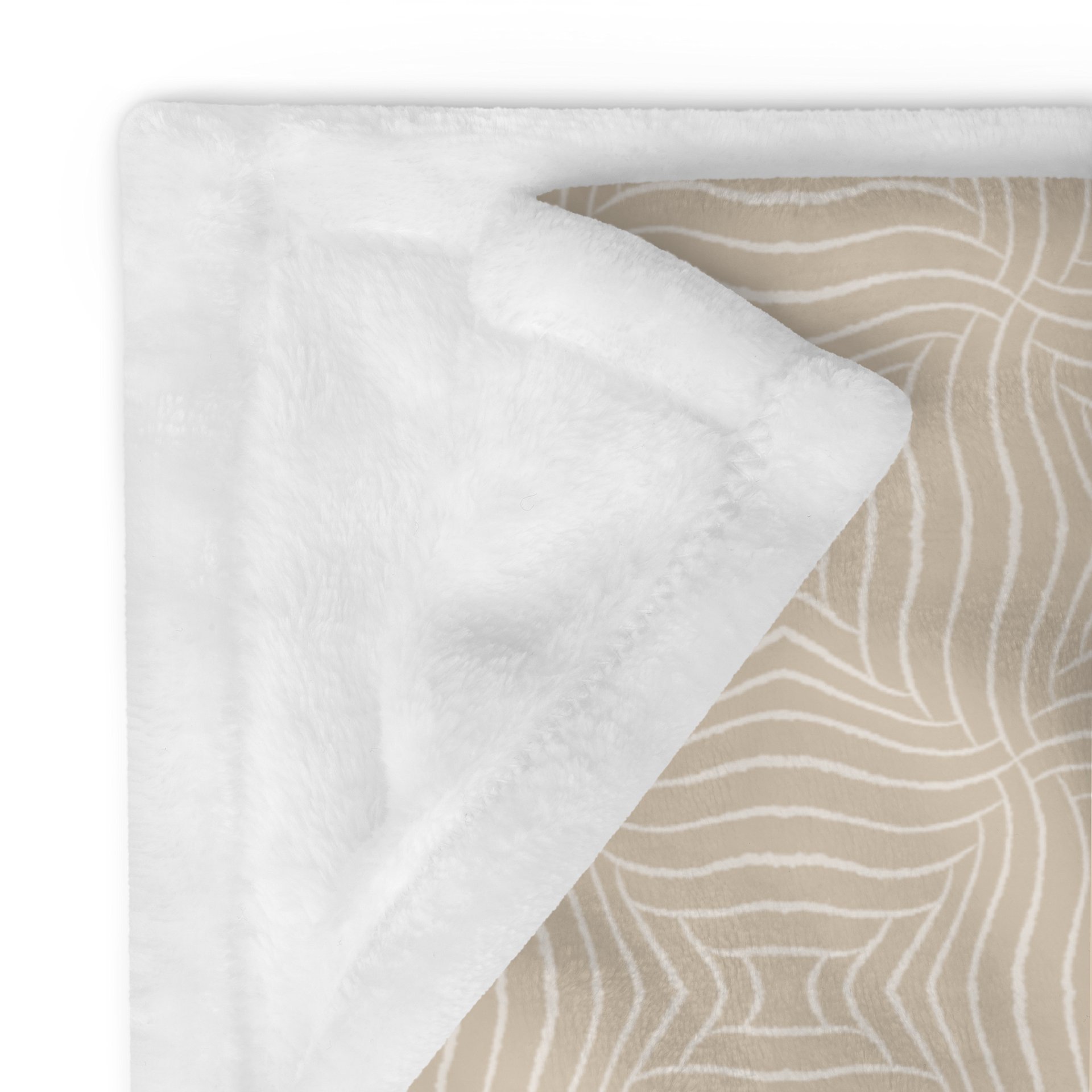 Warm Beige Minimalism Throw Blanket product image (4)