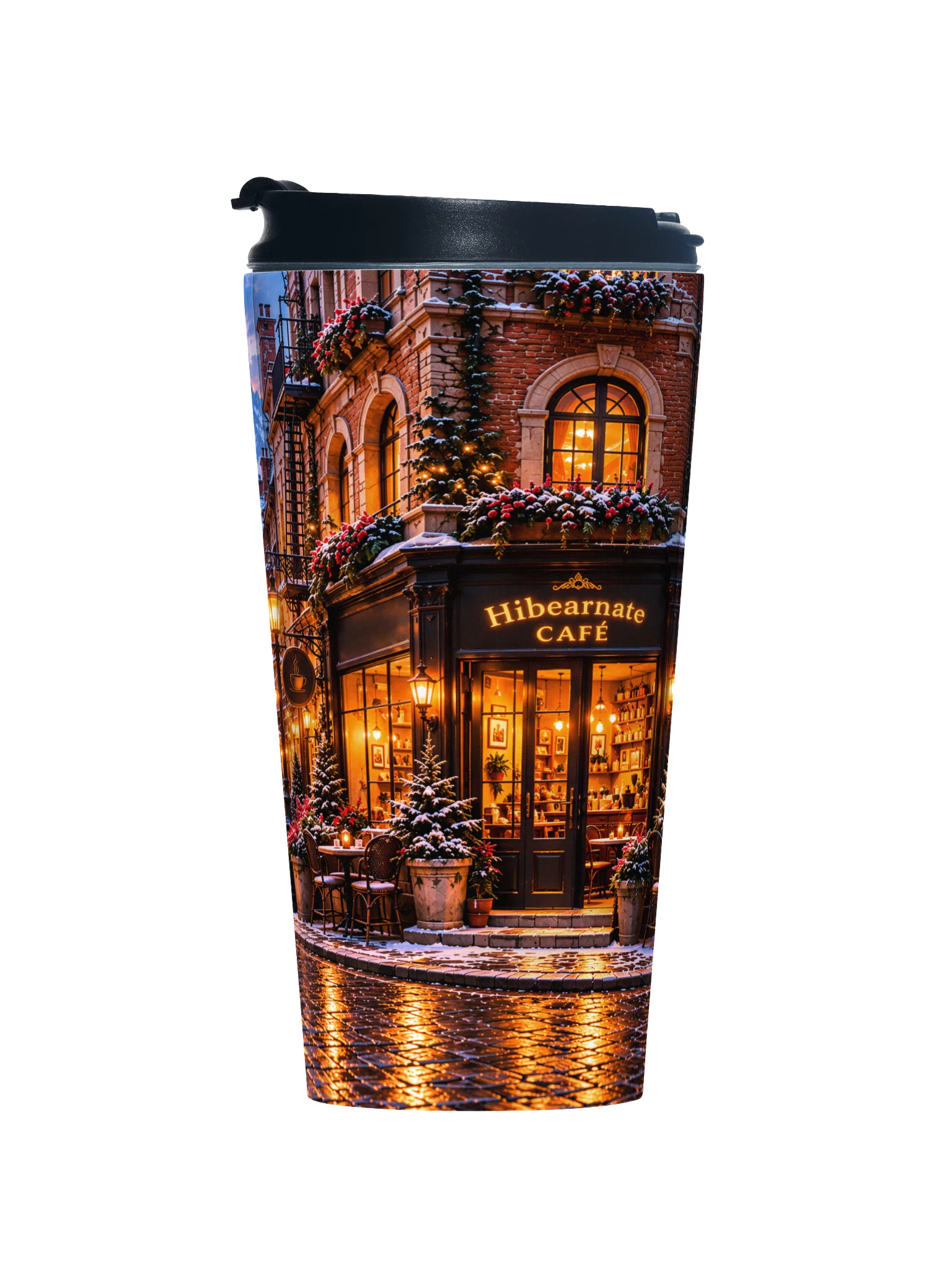 Plushtropolis Winter Evening Travel Thermos product image (1)