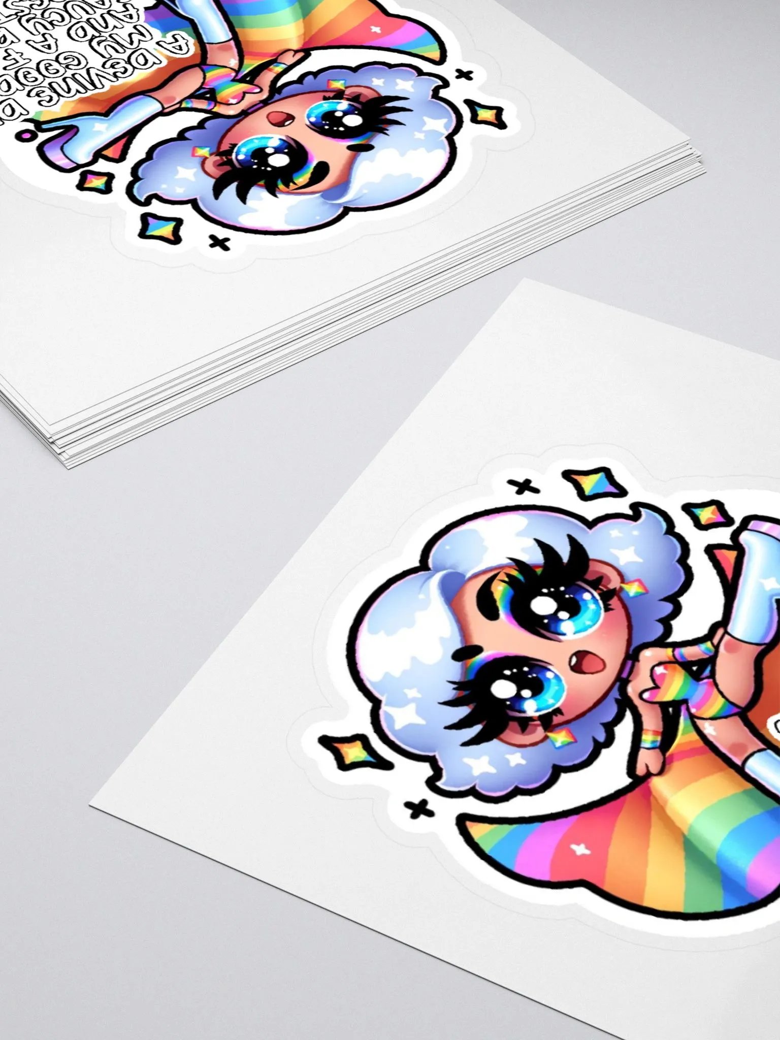 Drag Queen Sticker with Attitude Sticker-My Fabulous Self Sticker-LGBTQIA+ Sticker-Rainbow Sticker product image (12)