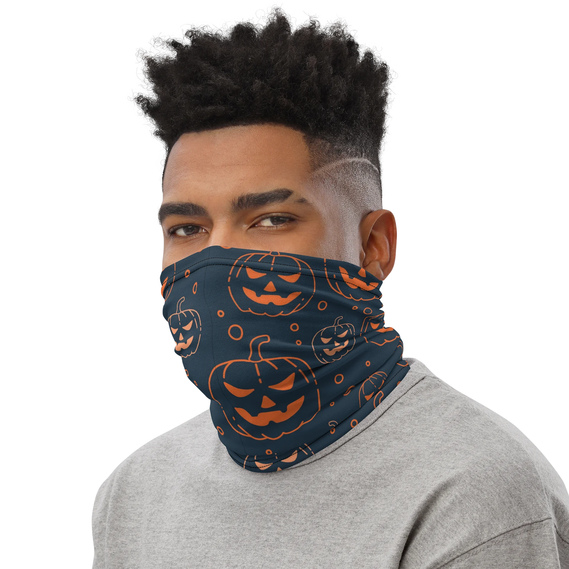Jack o Lantern Neck Gaiter product image (3)
