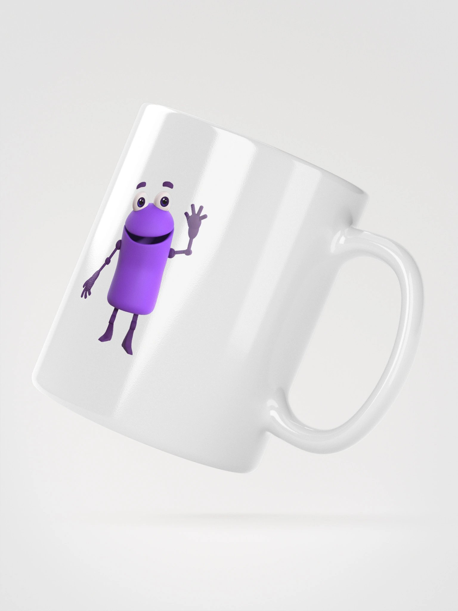 WobbleBoo White Glossy Mug product image (4)
