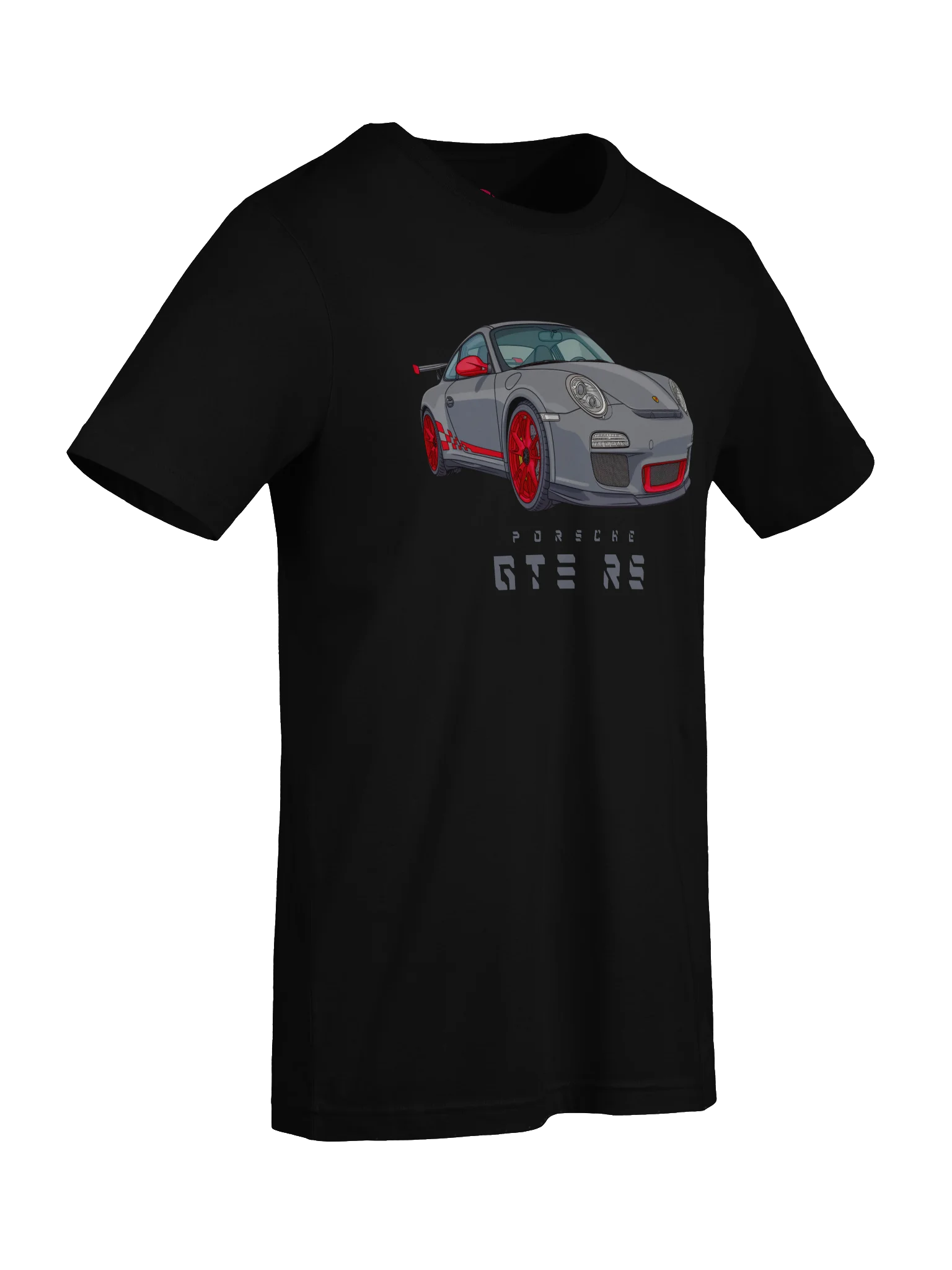 Grey Porsche GT3 RS Shirt (Retro, Sketch, Silhouette) product image (74)