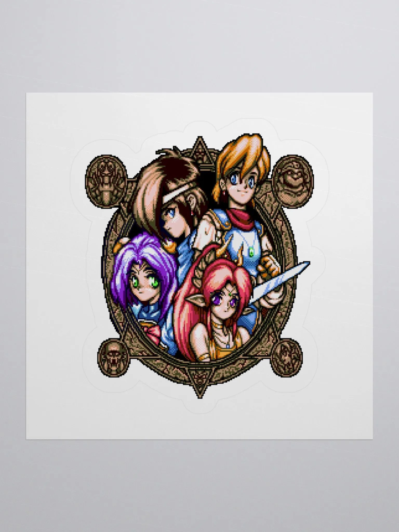 Shining Force CD: Framed Heroes Sticker product image (1)
