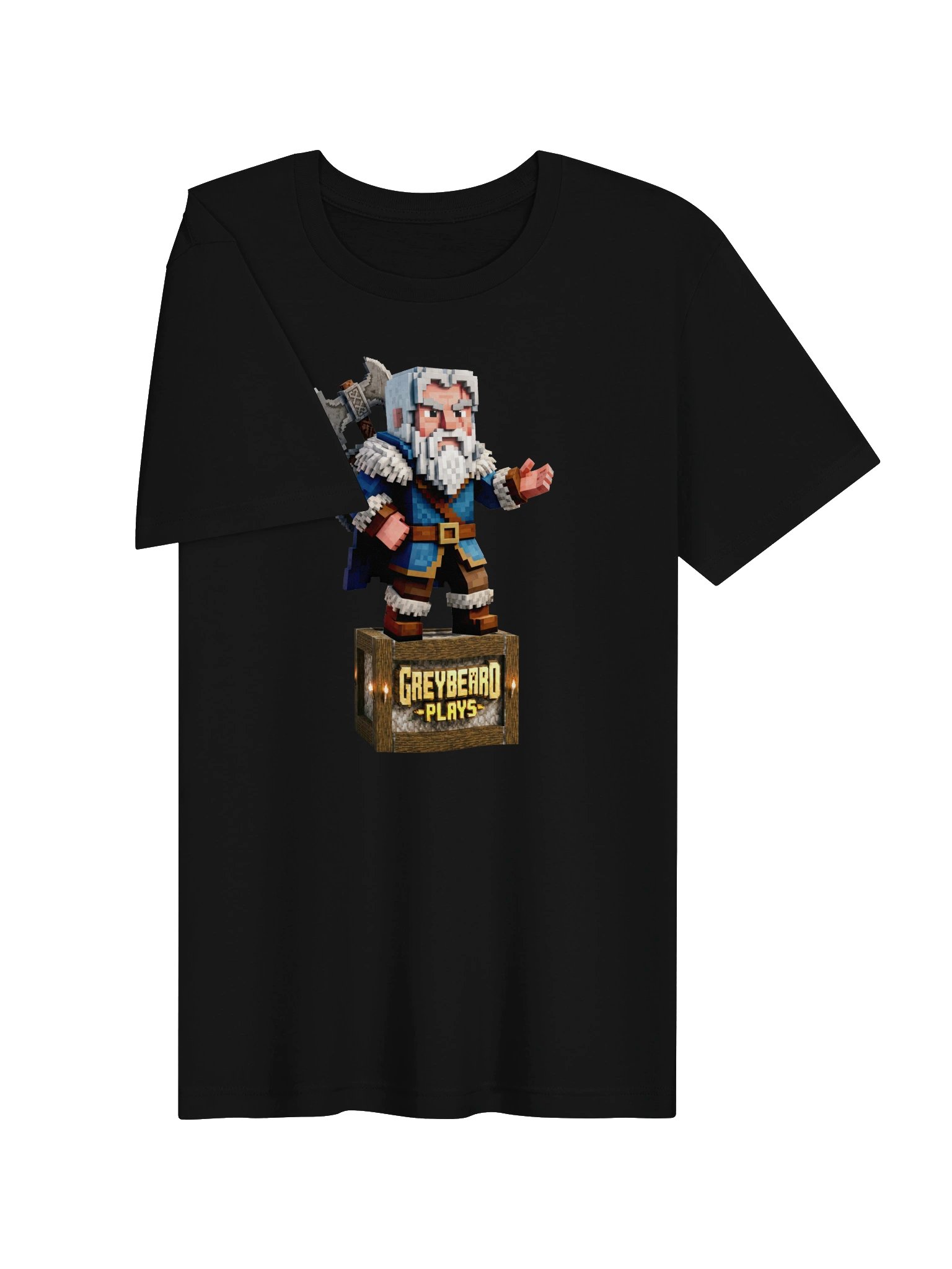 Greybeard Plays Minecraft Style Tee product image (3)