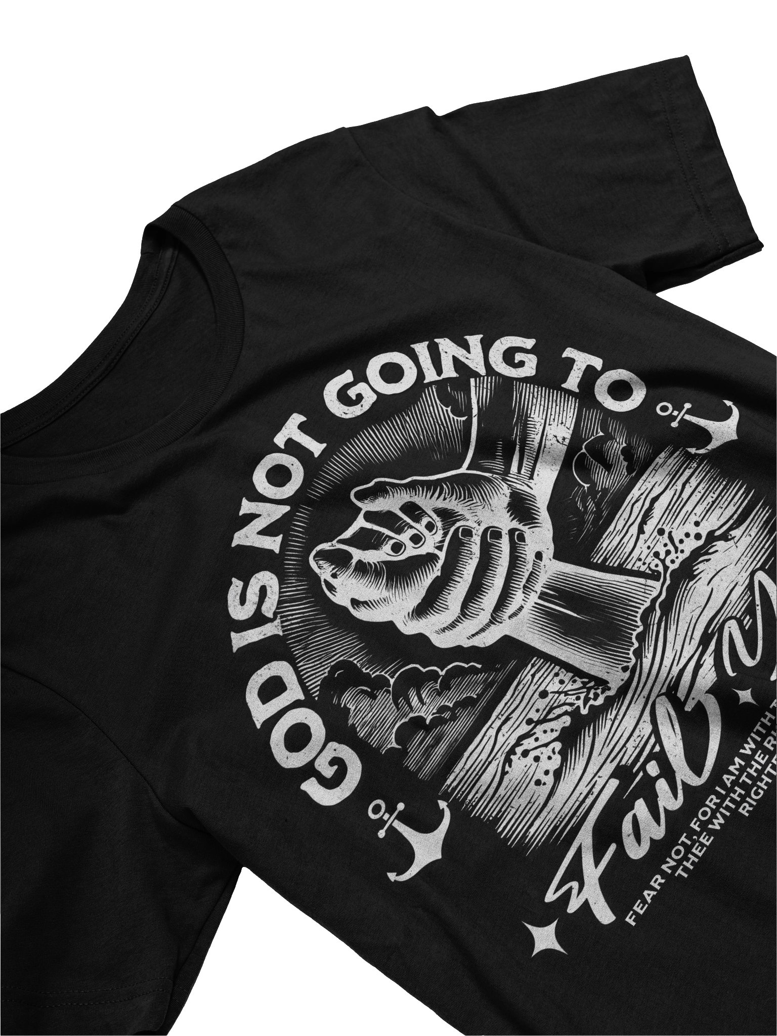 God Is Not Going To Fail You Women's Tee - Black Front & Back product image (3)