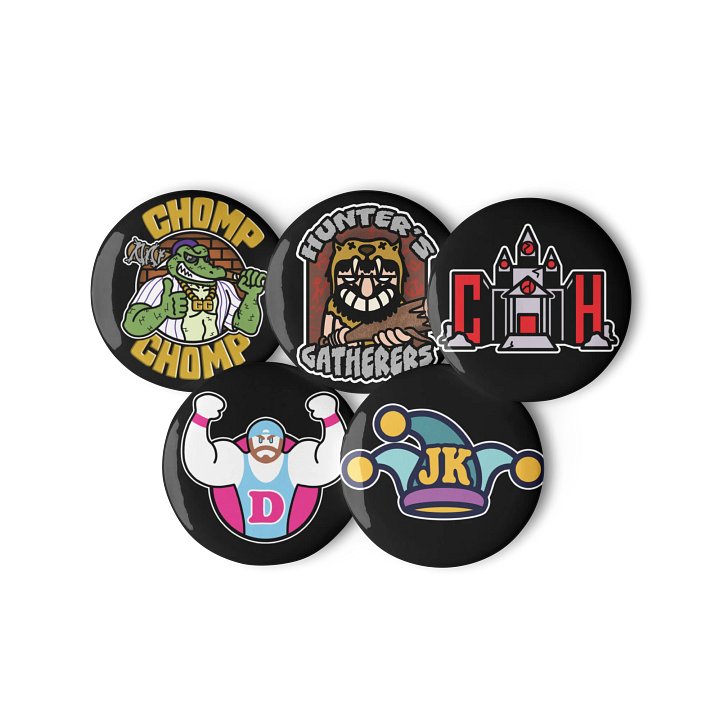 Set of 5 Logo Buttons product image (3)