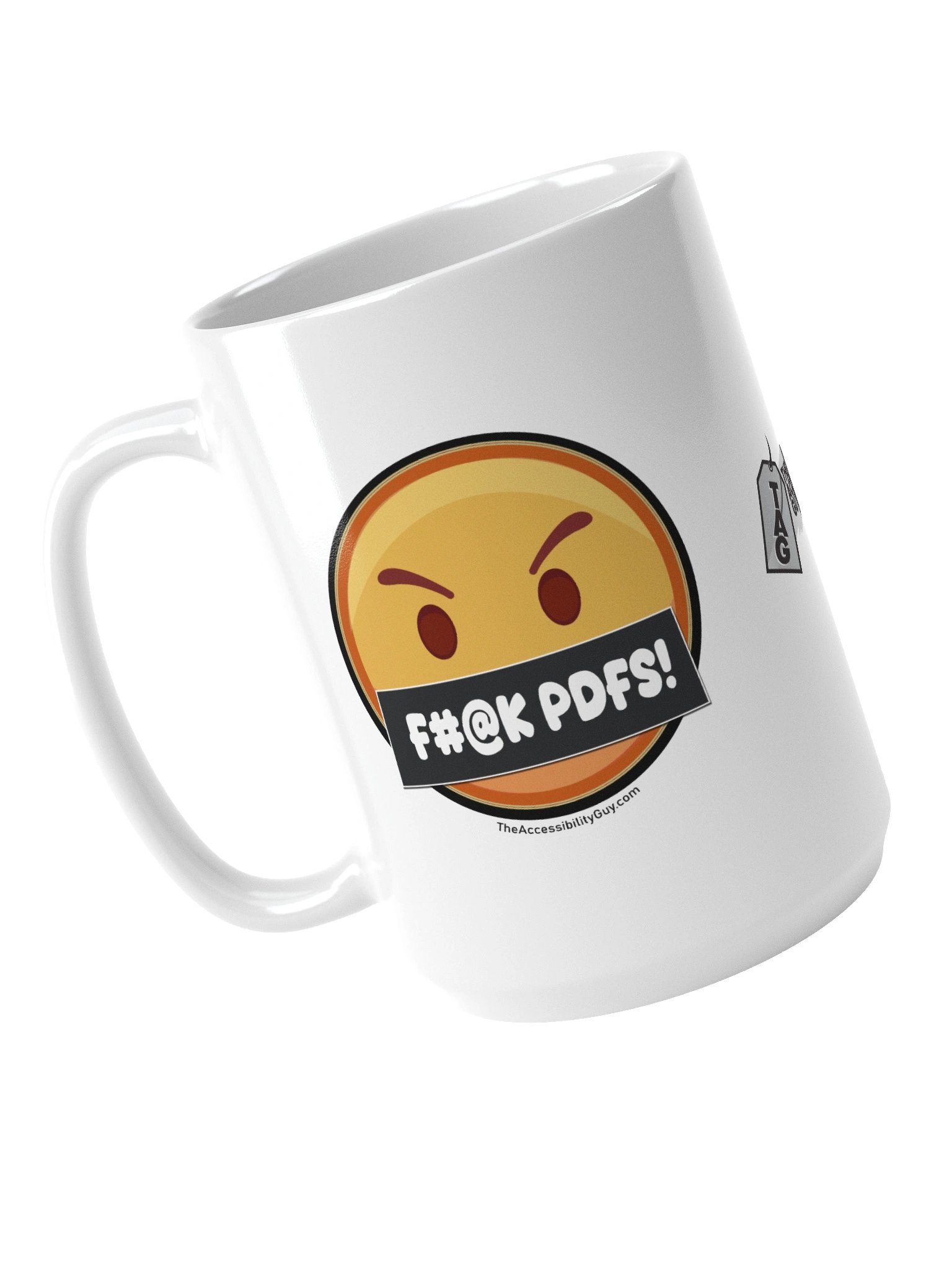 F#@K PDFs! White Glossy Mug product image (4)