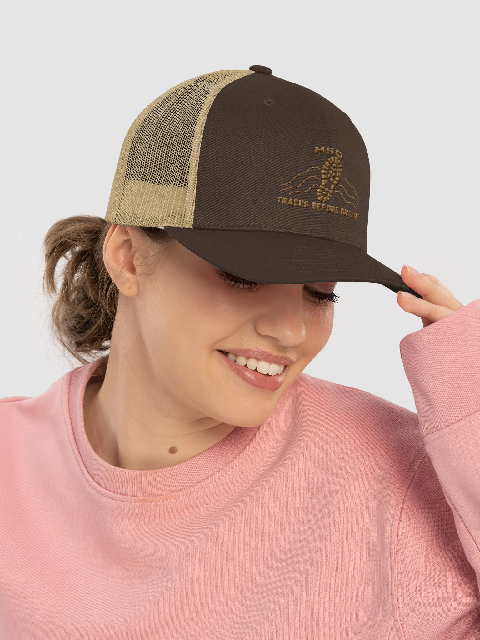 Tracks Before Daylight Trucker Hat product image (15)