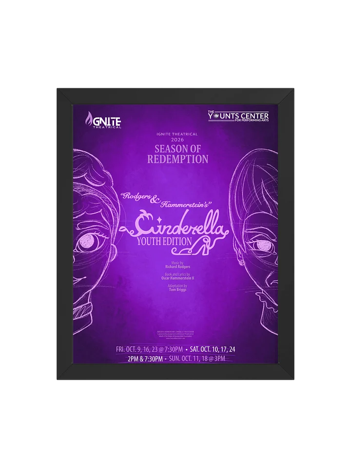 “Cinderella: Youth Edition” Framed Art Poster – Original Artwork by Nessa St. Clair product image (1)