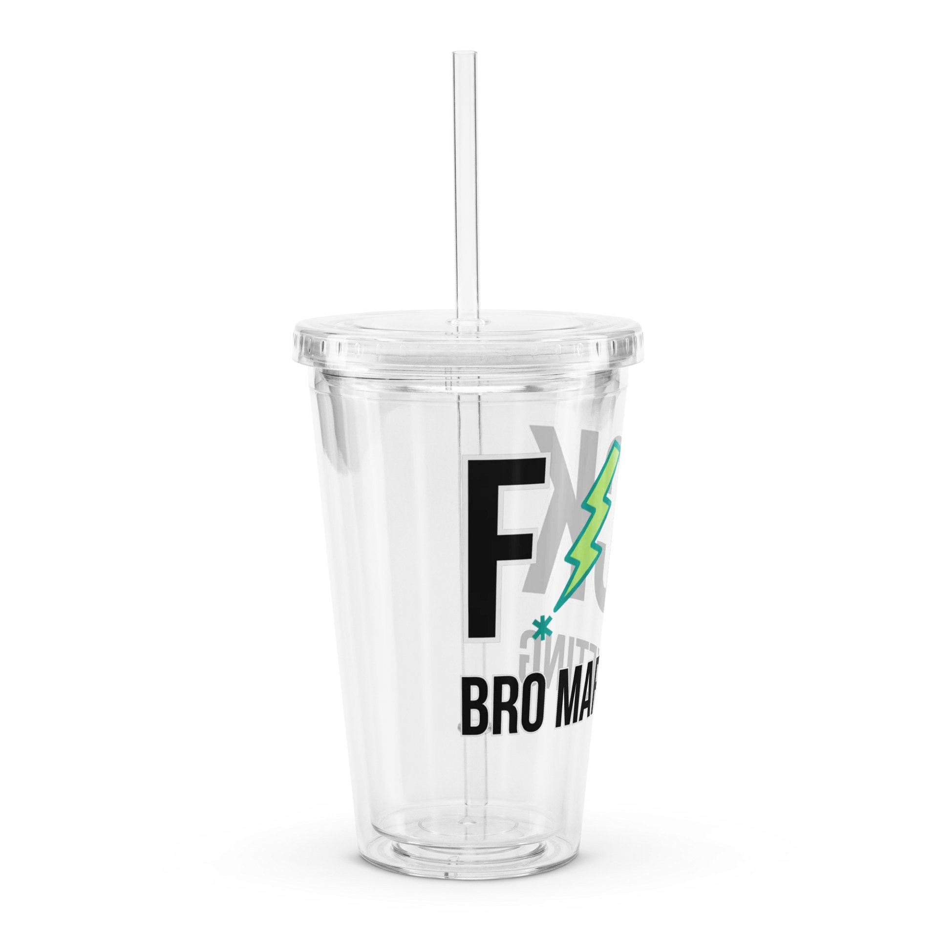 F*ck Bro Marketing Clear Tumbler product image (3)