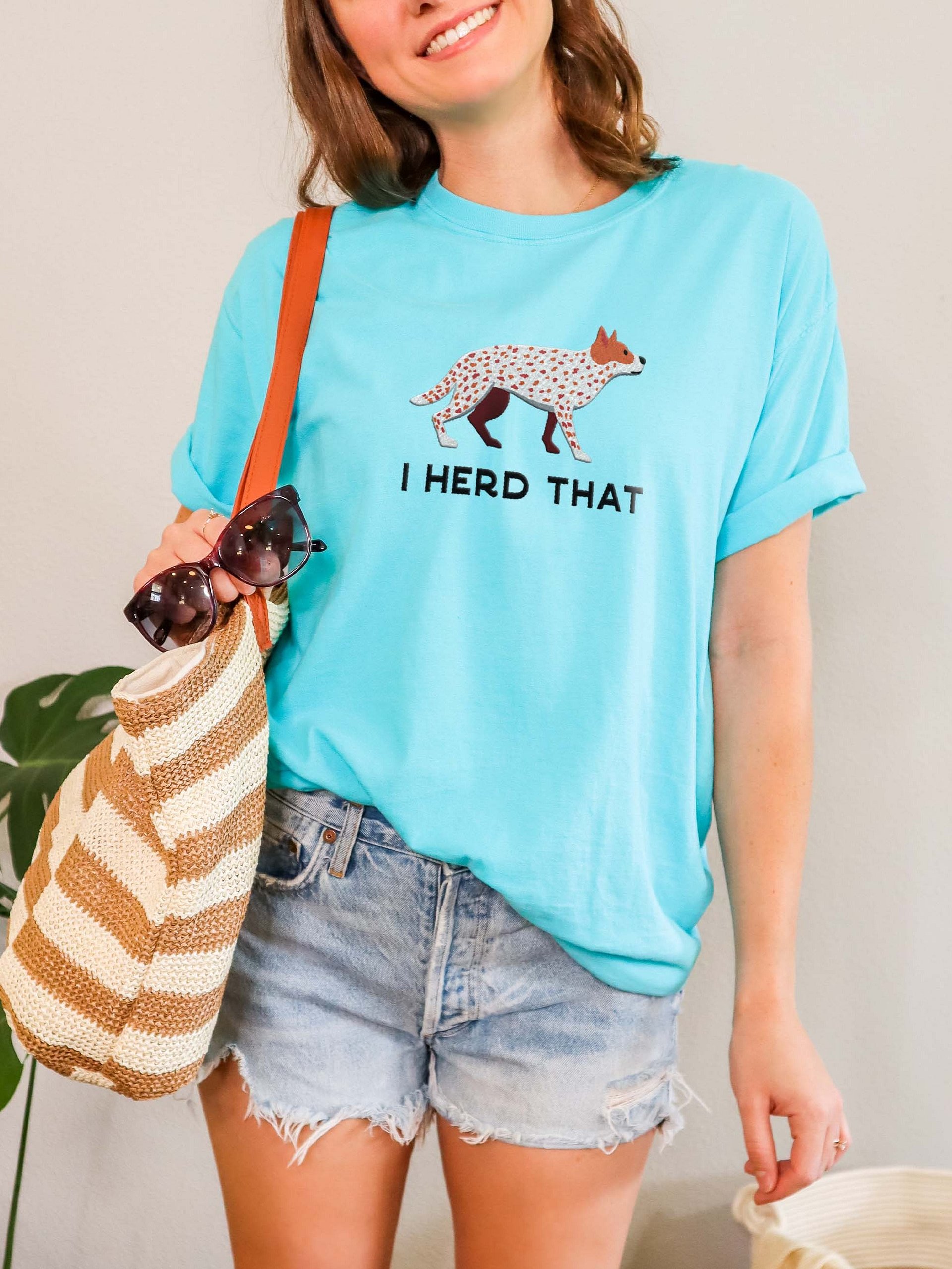 I Herd That T-Shirt(Embroidered) of an Australian Cattle Dog(Red Heeler) product image (2)