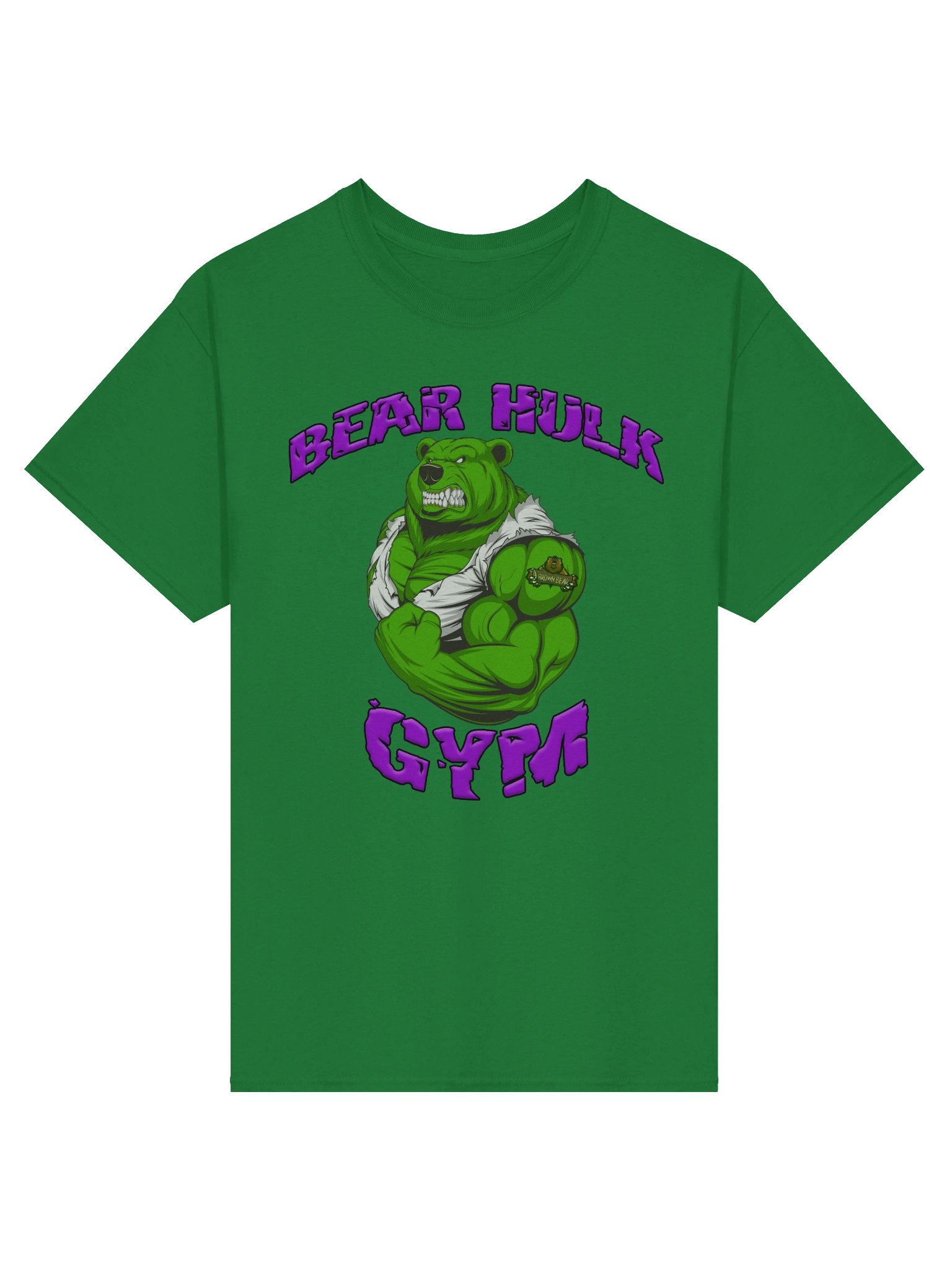 Bear Hulk Gym T-shirt product image (37)