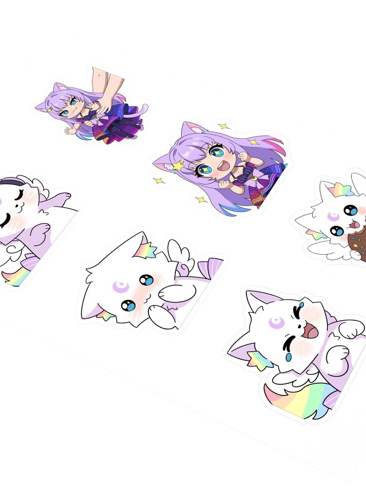 6 Cat Sticker Sheet product image (2)