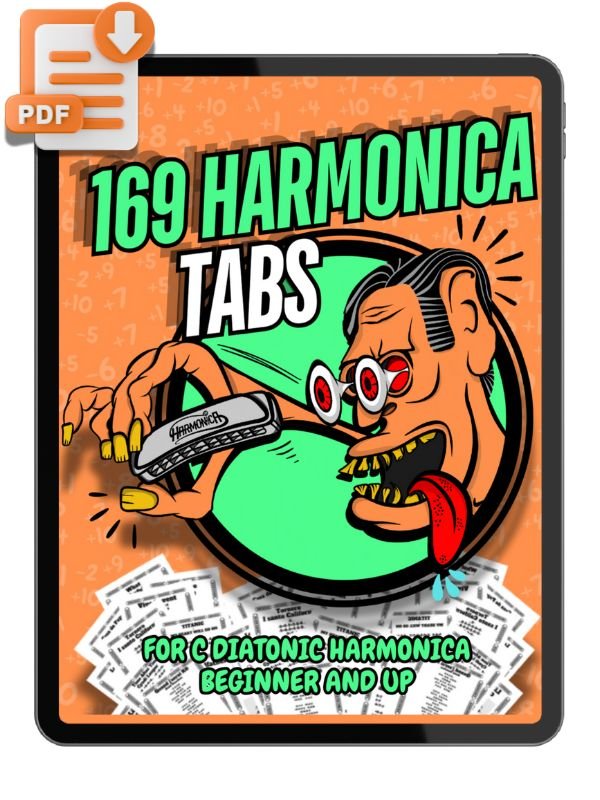 Easy C Diatonic Harmonica Tabs : 169 Songs | - Beginner & Up | No Music Reading Required: The Essential C Diatonic Harmonica Tab eBook product image (1)