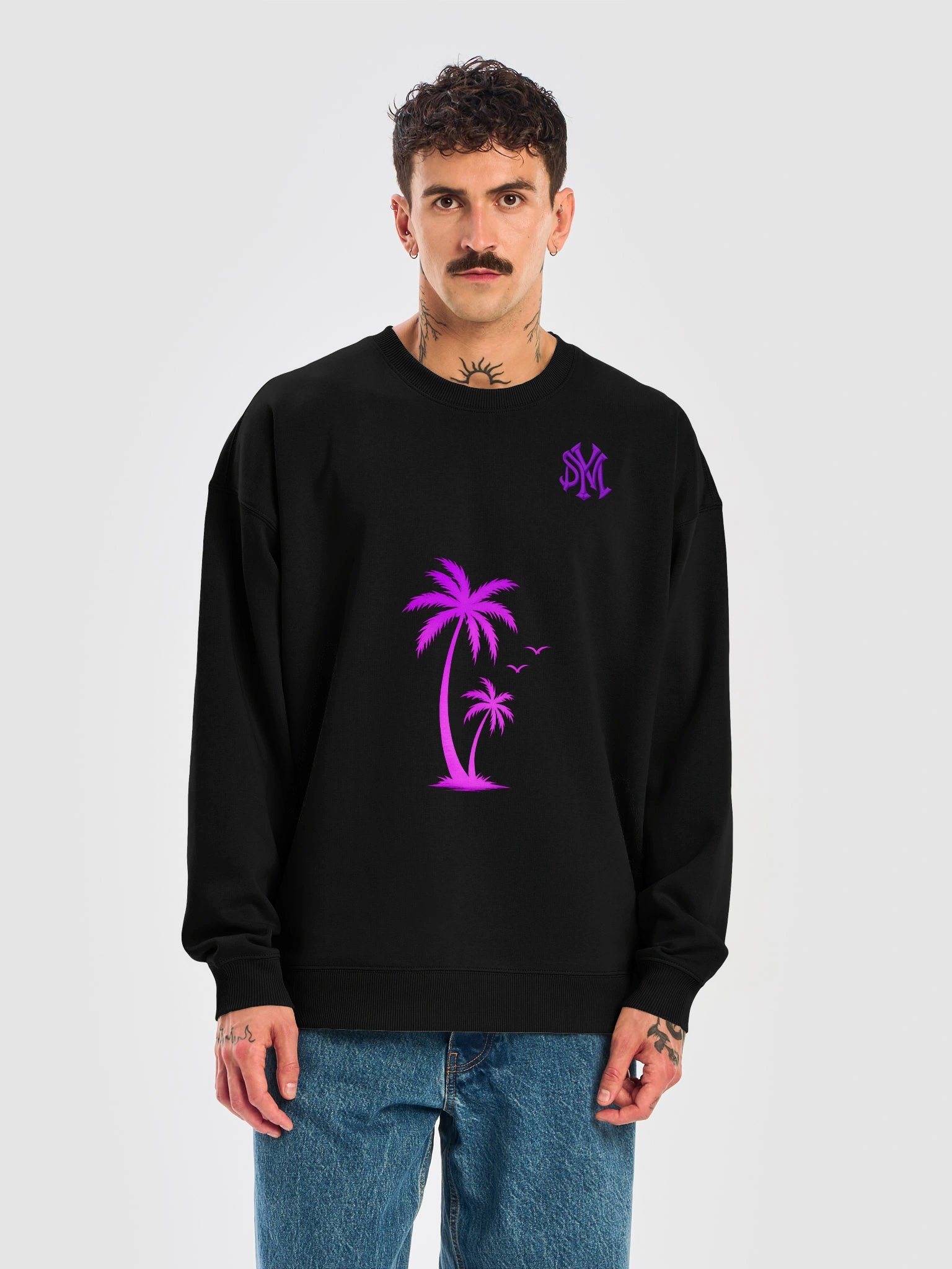 SM Neon Palms Signature Crewneck Sweatshirt product image (5)