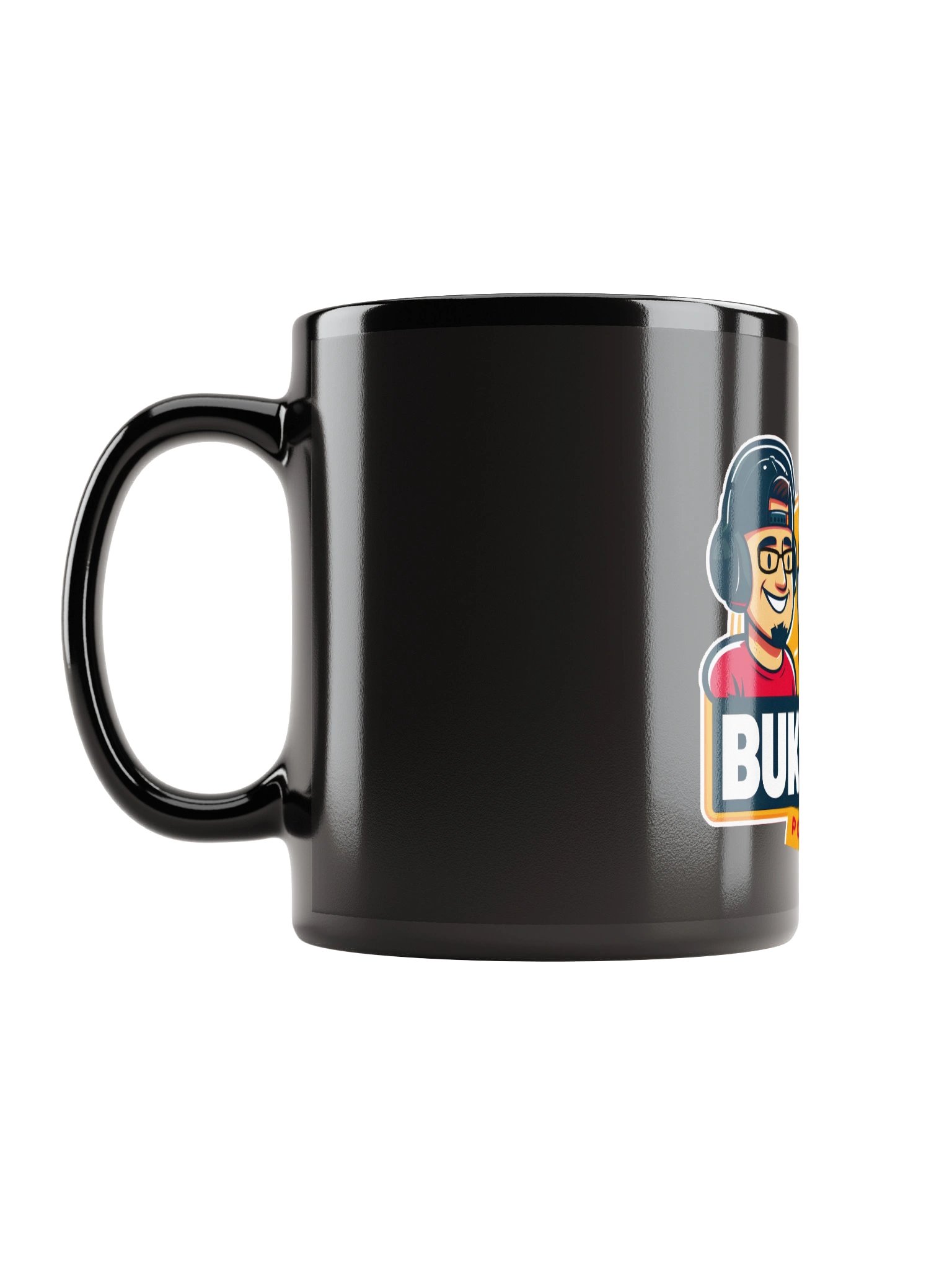 Buk N Bob Podcast Logo Black Glossy Mug product image (11)