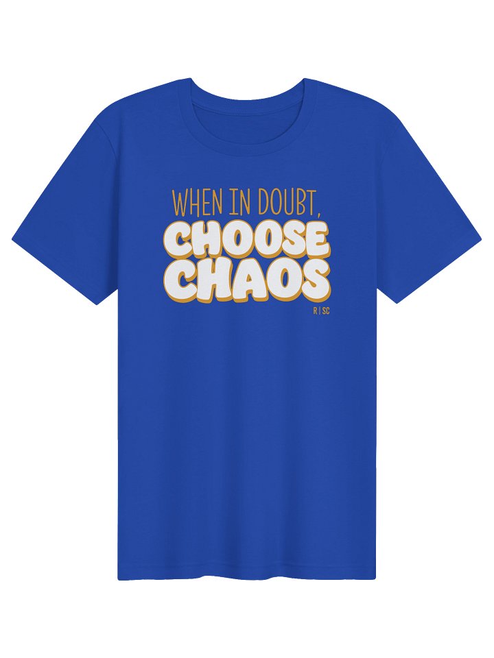 When in Doubt Choose Chaos T-shirt (Orange) product image (81)