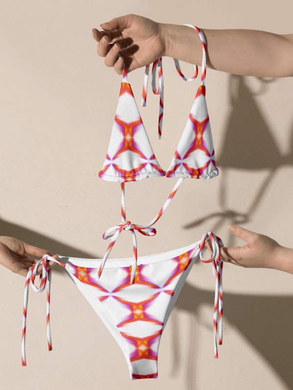 Solar Prism Flare – Summer Glow Kaleidoscope Dreams String Bikini Set product image (2)