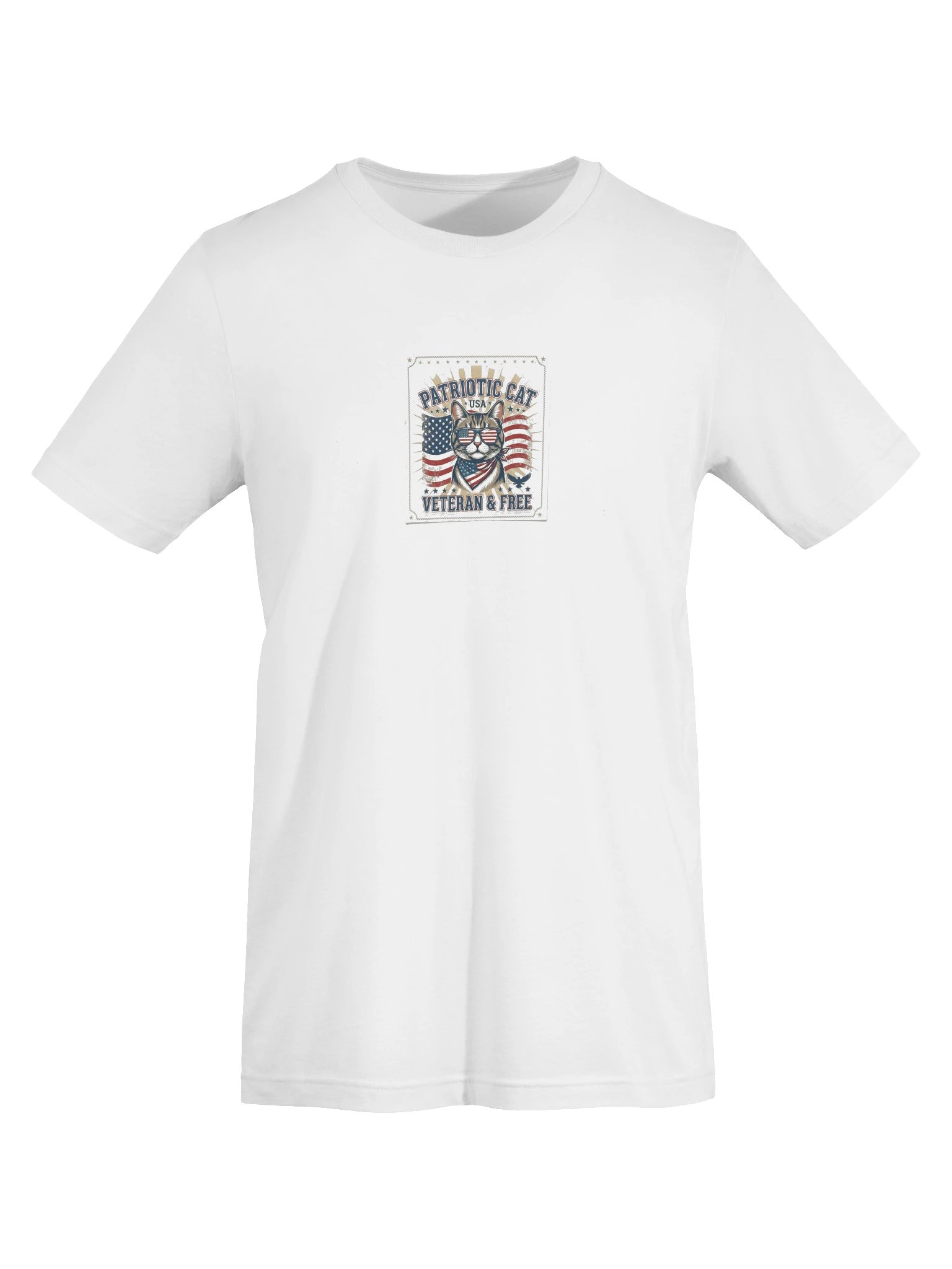 Patriotic Cat USA T-SHİRT product image (5)