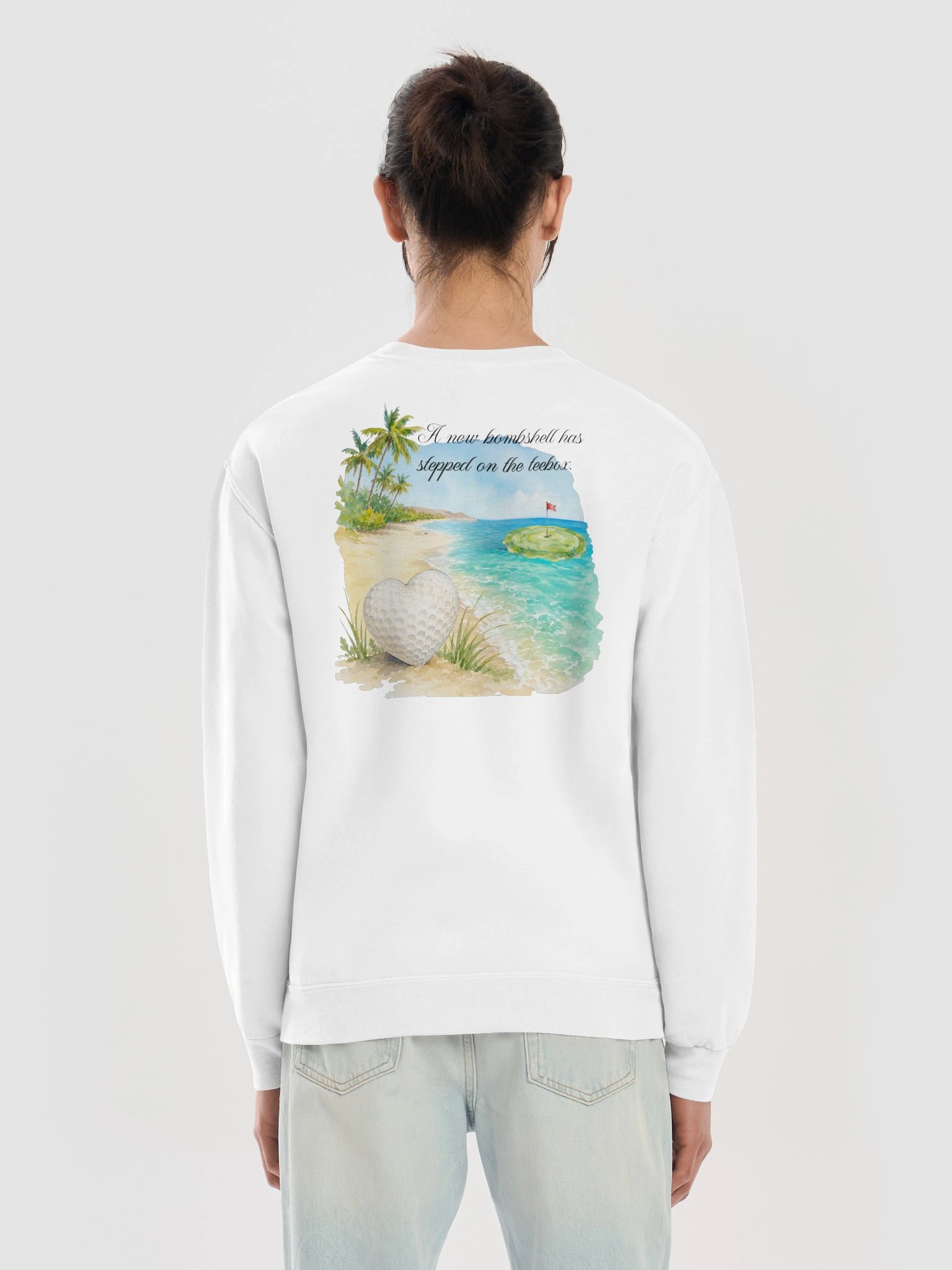 Love Island Green — Women's Golf Crewneck Sweatshirt product image (9)
