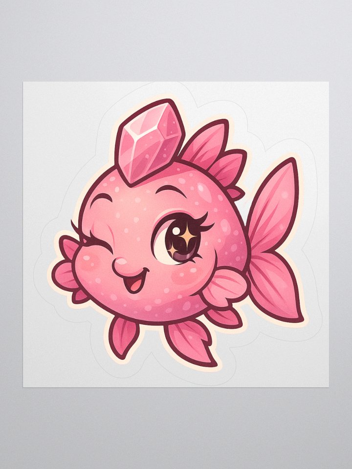 Pink Quartz Fish Sticker product image (2)