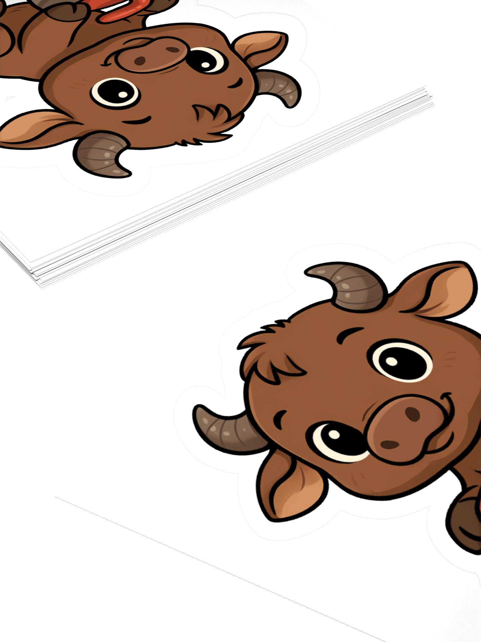 "Curl-Curl the Carabao" Sticker product image (4)