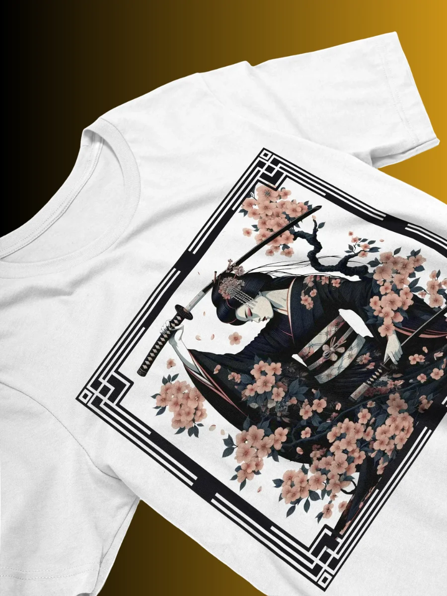 Sakura Samurai Elegance T-Shirt product image (2)