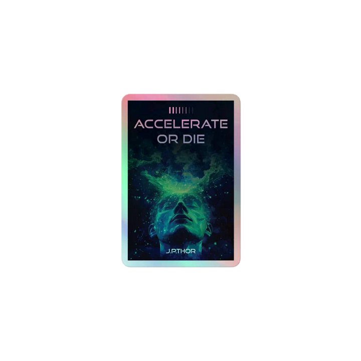 Accelerate or Die - SpaceBrains Holo Sticker product image (1)