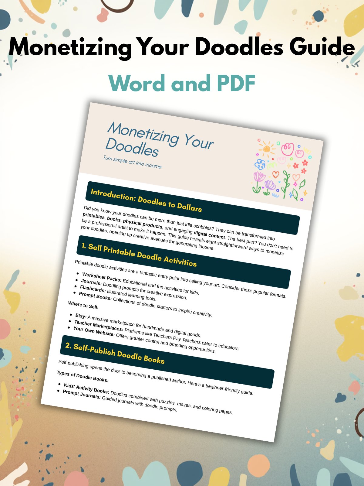 Kids Doodle Activity Creator Kit - MRR and PLR product image (6)