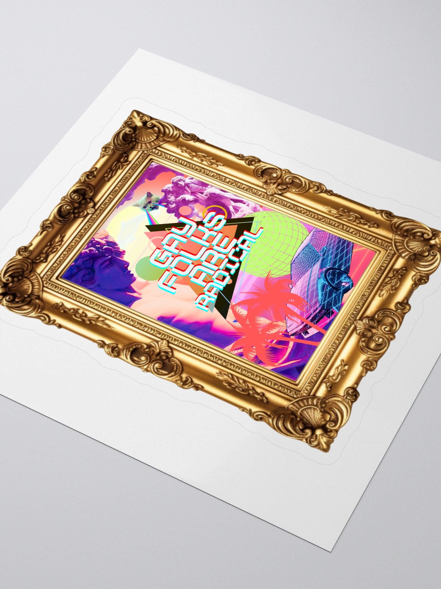Radical Pride - Gay Folks Are Rad! (Sticker) product image (3)