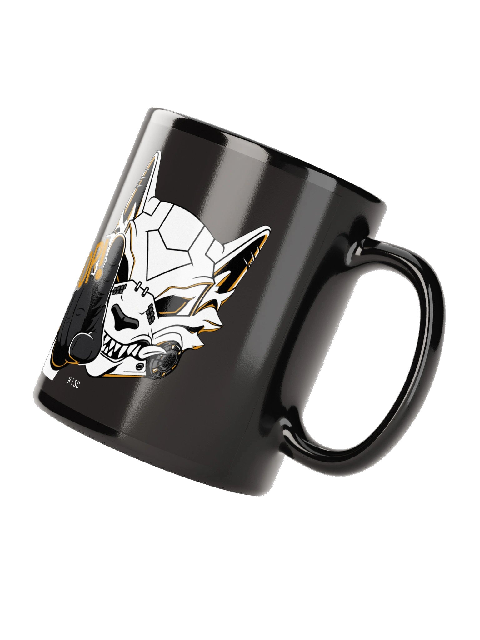 Wolf Mask Boop Black Mug product image (4)