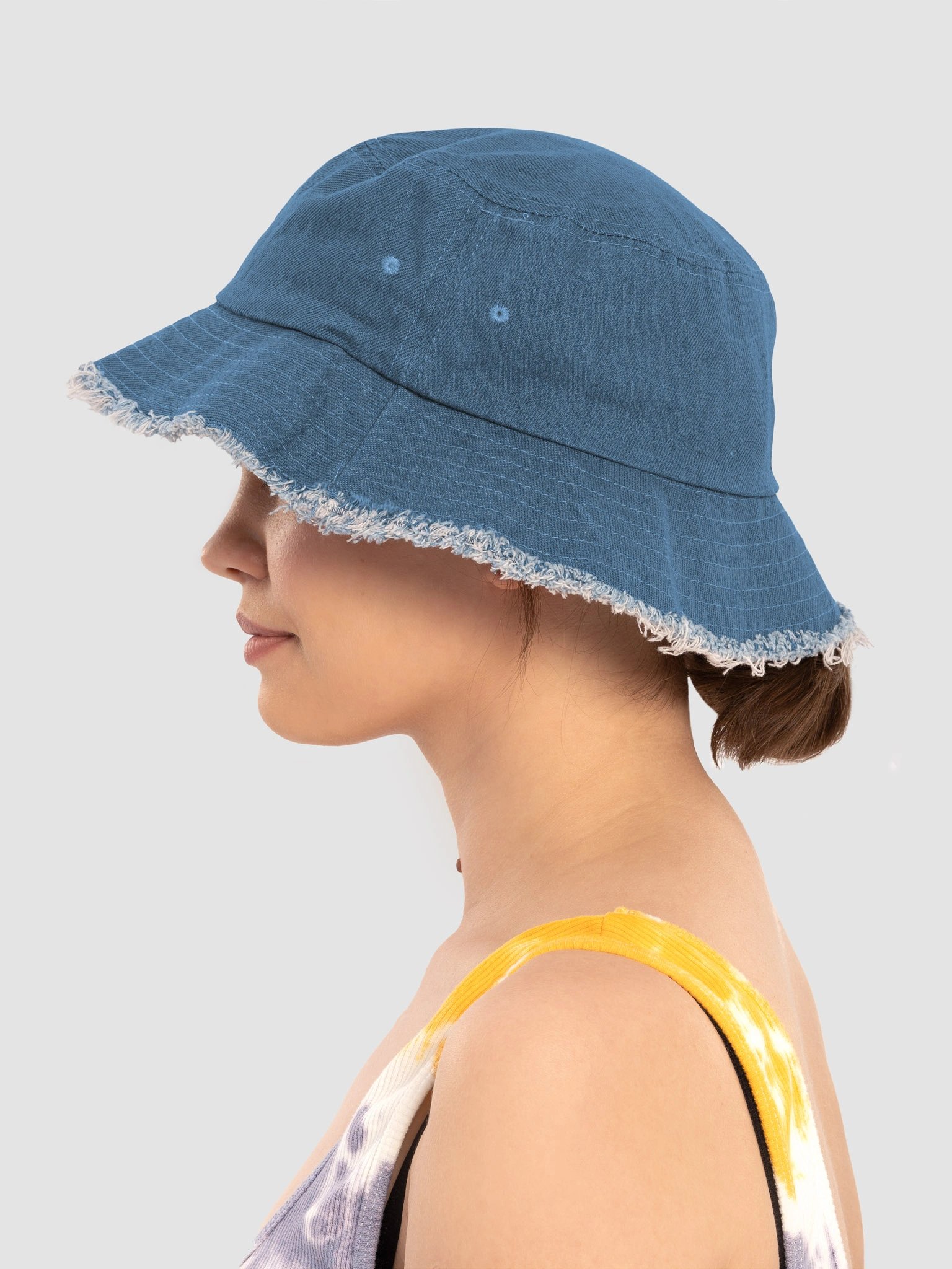 Isle of Wight Bright Logo Distressed Bucket Hat product image (4)
