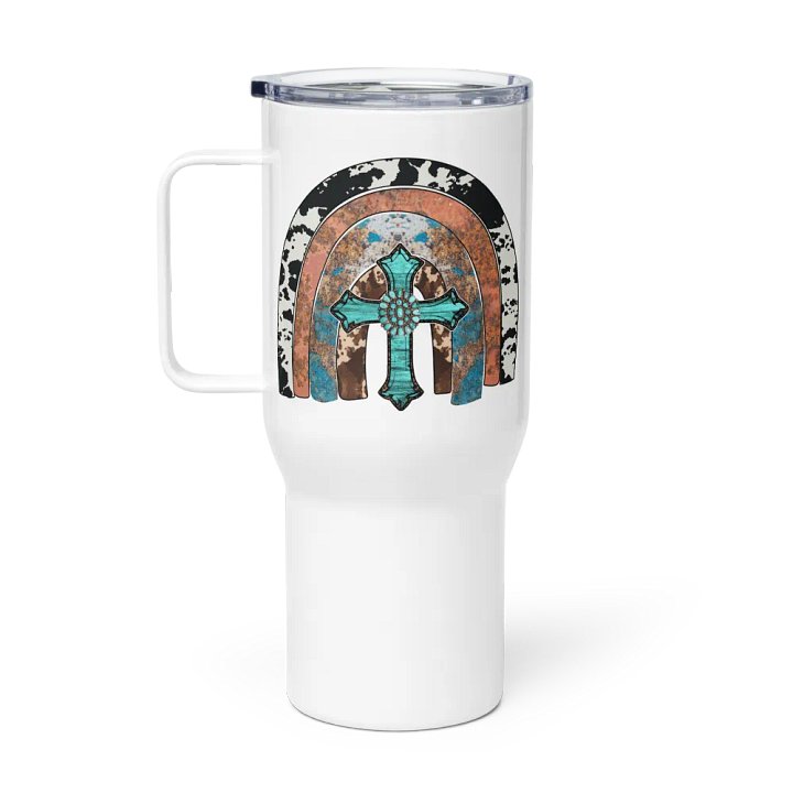 Jesus Rainbow Cowhide - Travel Mug w/ Handle product image (1)