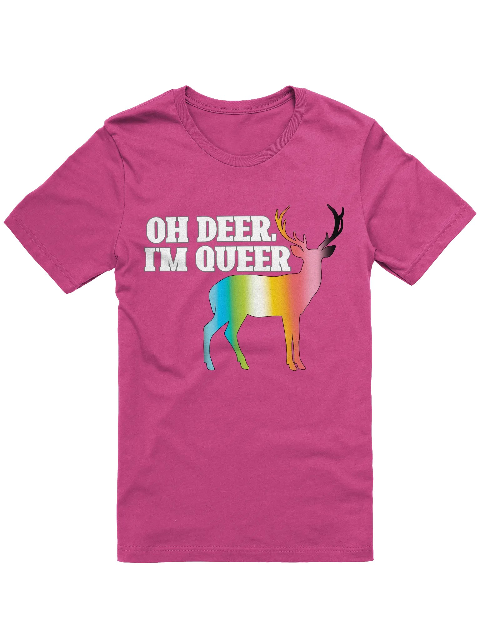 Oh Deer, I'm Queer- Queer Flag T-shirt product image (9)