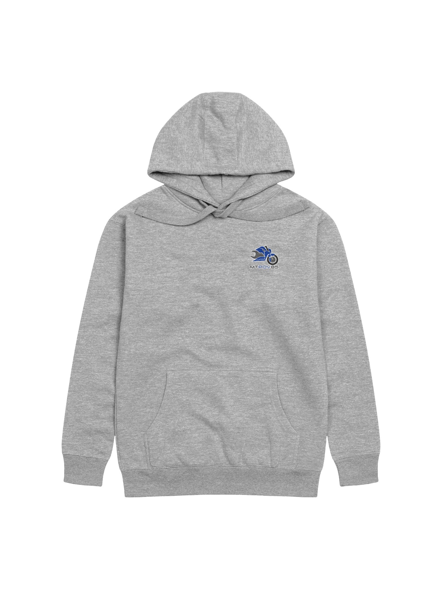 Rebuild. Ride. Repeat. Style 1 Grey Hoodie, Black Logo product image (2)
