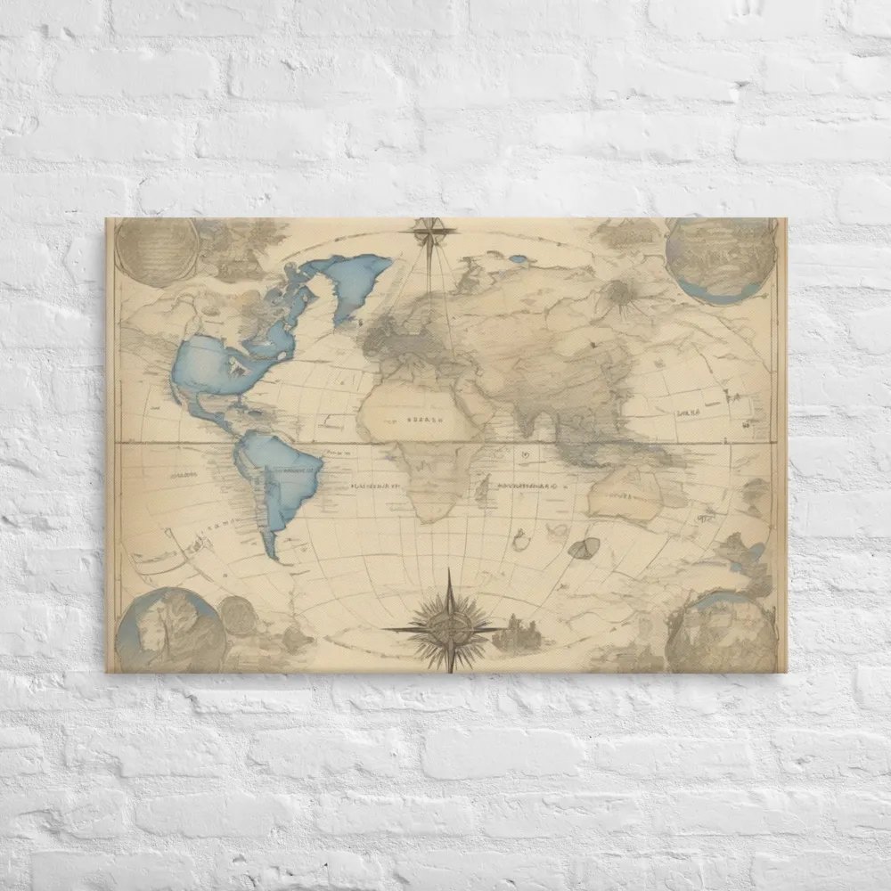 World Map for Wall Art | Earth Impressions Hand-Drawn World Map [24