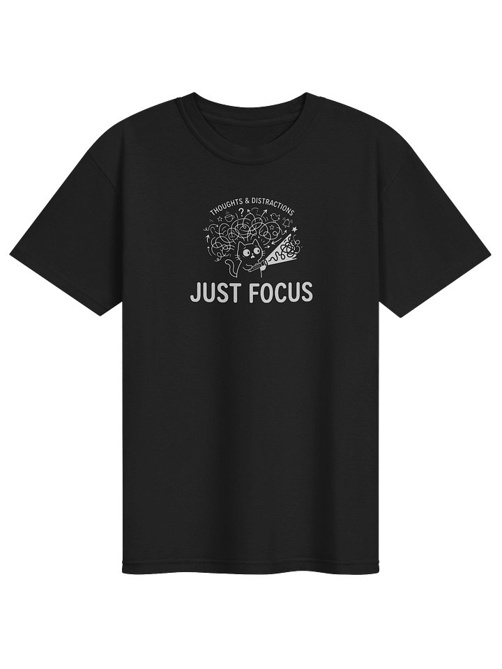 Just Focus T-Shirt, Remote Work Minimalist Tee, Anti Distraction Productivity Shirt, Deep Work Mindset Clothing, Focus Gift, Home Office Apparel product image (1)