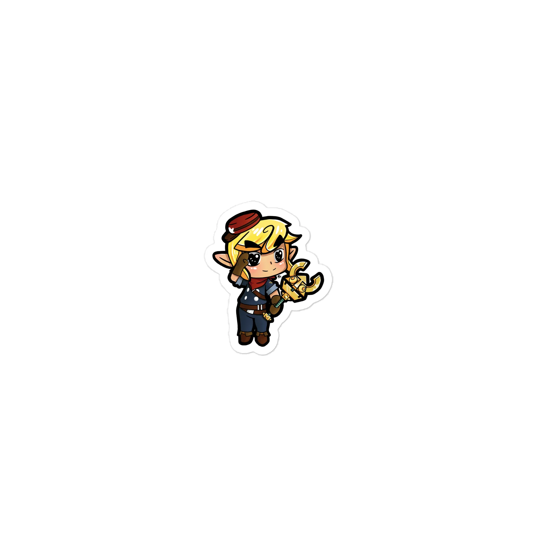 Chibi elf mechanic Stickers product image (1)