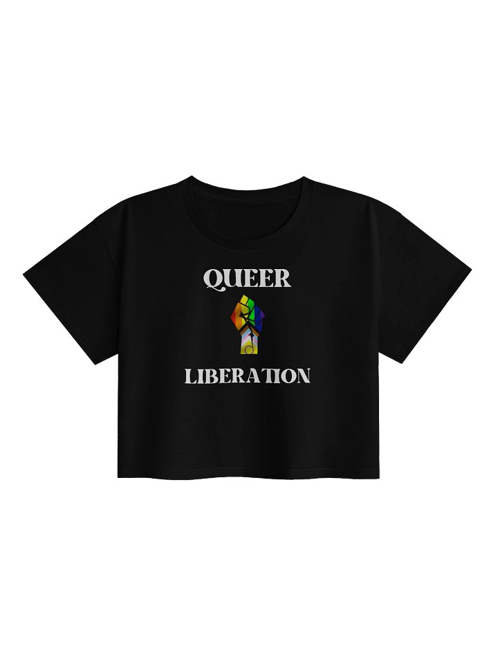 Queer Liberation black Crop Top product image (1)