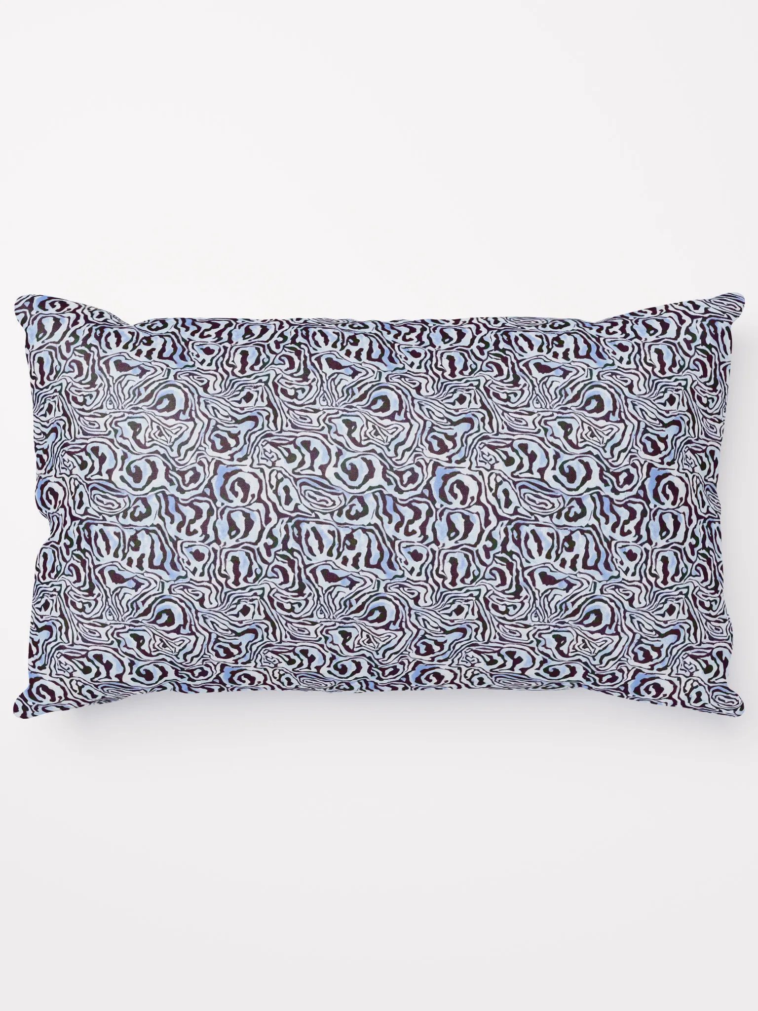 Blue Black Snake Pattern Pillow product image (14)