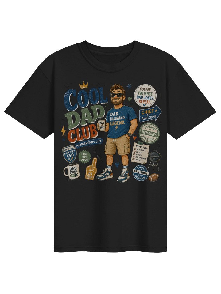 Cool Dad Club Vintage Graphic T-Shirt — Funny Father's Day Gift product image (2)