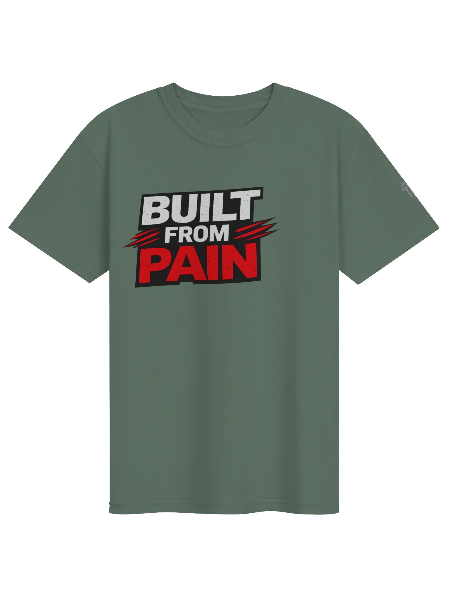 Built From Pain Tee – Military Green Edition product image (1)