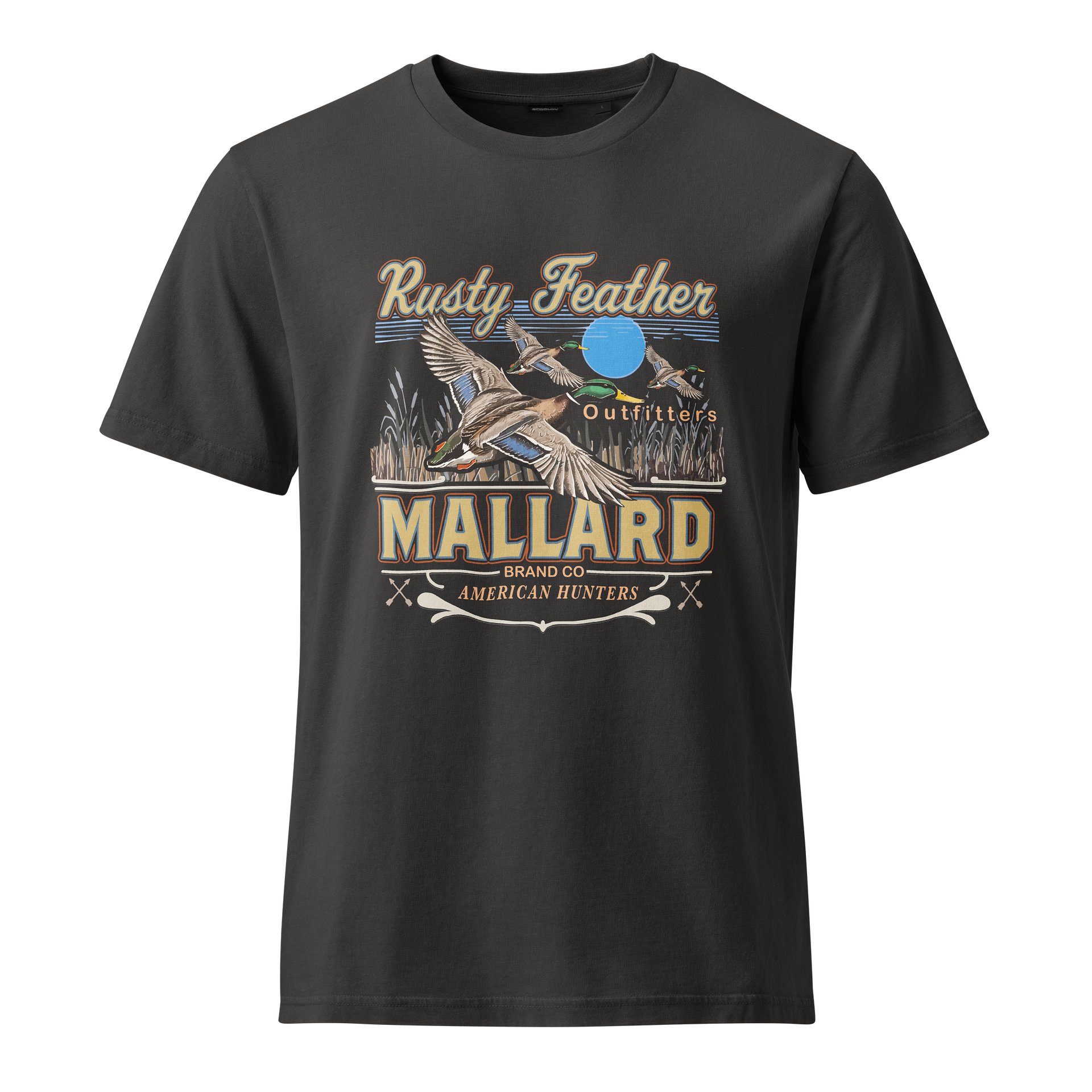 Rusty Feather Mallard Retro Graphic Tee product image (1)