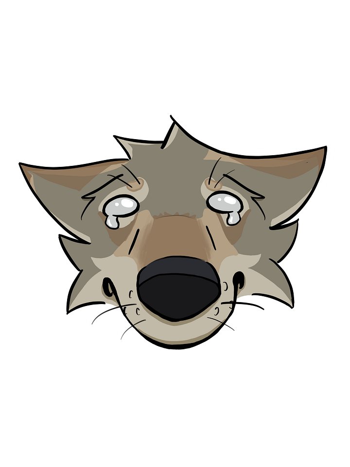 Sad Wolp Sticker product image (1)