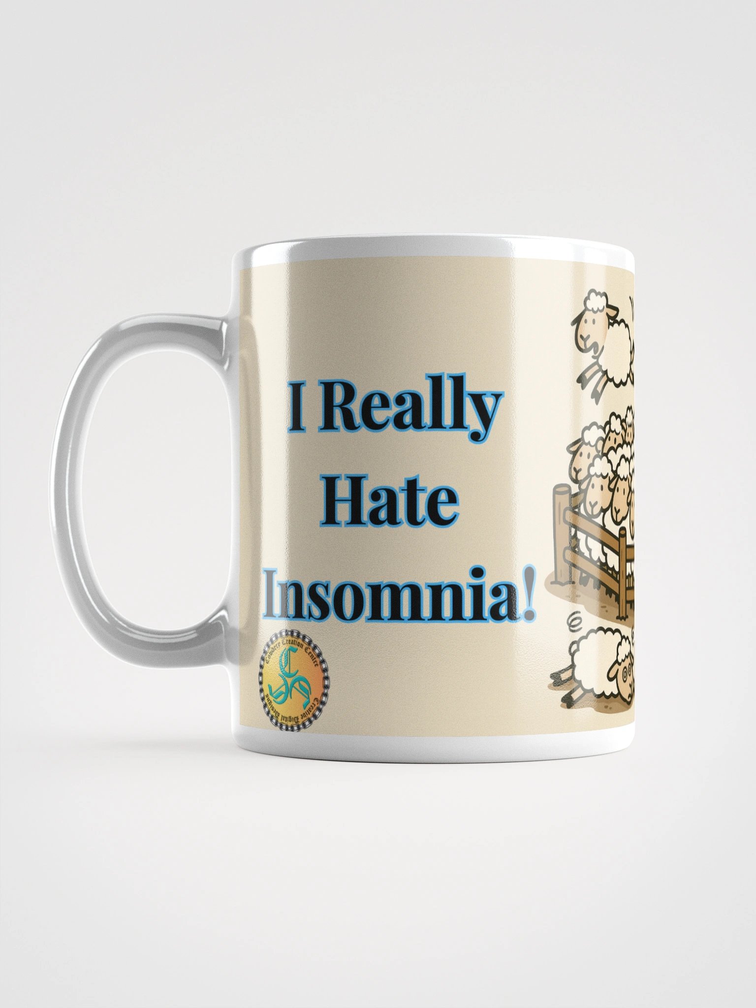 I Really Hate Insomnia (Both) Glossy White Mug product image (16)