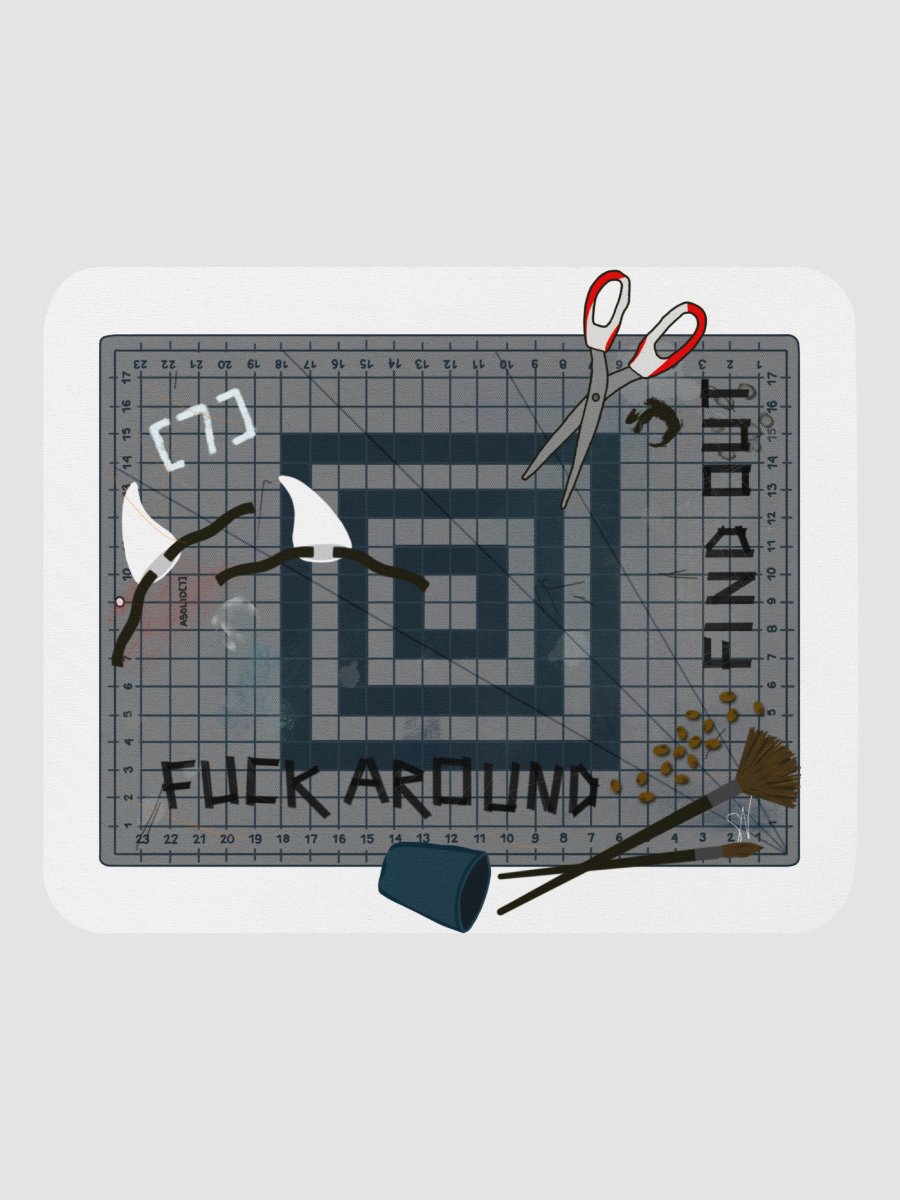 ASolid[7] Craft Desk Mouse Pad (White) product image (2)