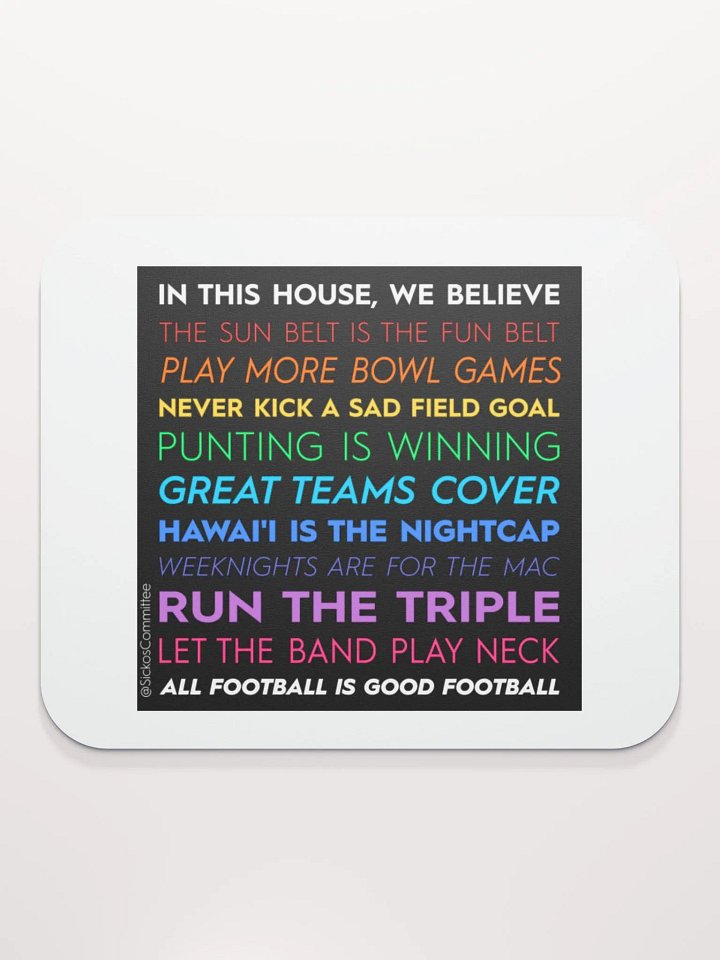 In This House Mouse Pad product image (2)